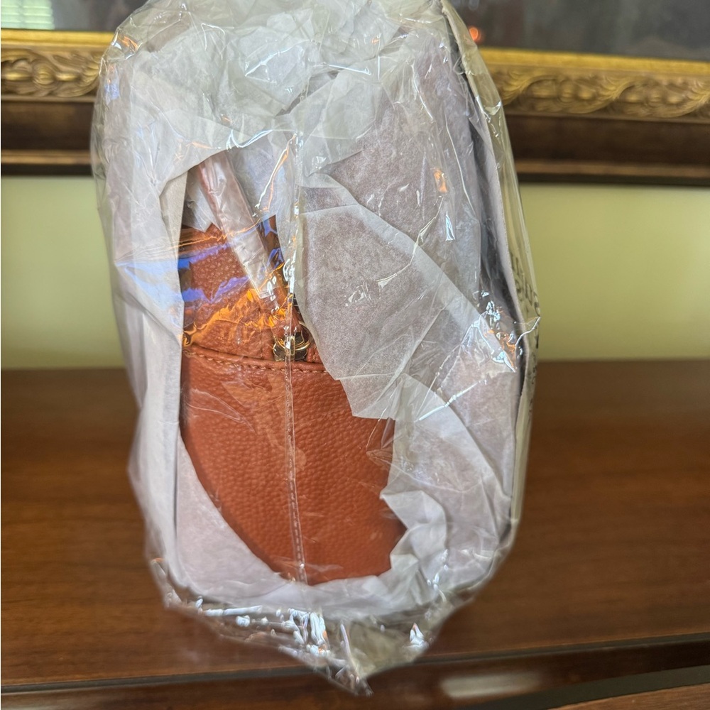 NWT Summer & Rose Tan Backpack with Pebbled Texture - Picture 10 of 10